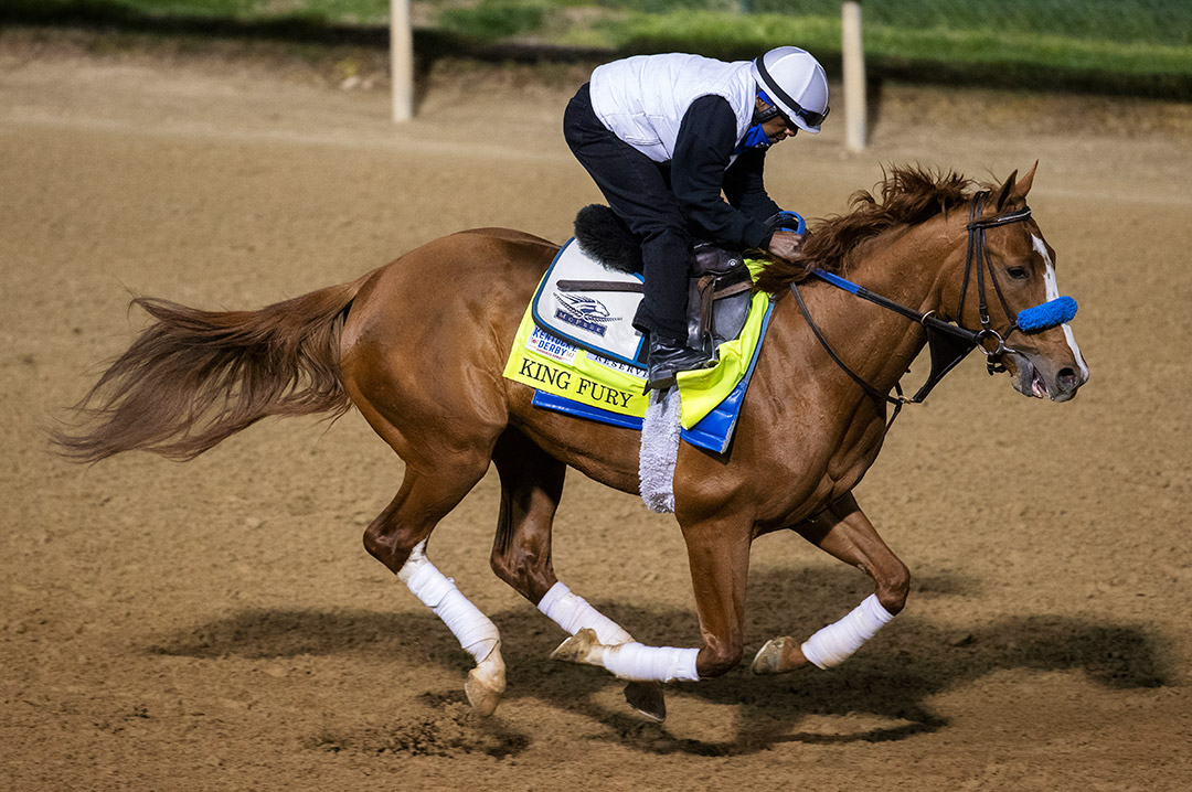 King Fury trains at Churchill on April 19