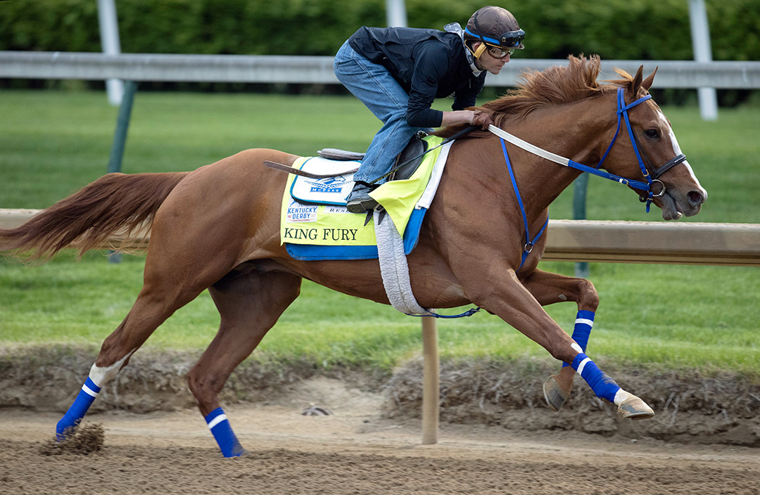 King Fury trains at Churchill on April 24