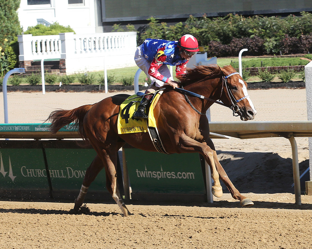 King Fury wins the 2021 Bourbon Trail Stakes at Churchill Downs