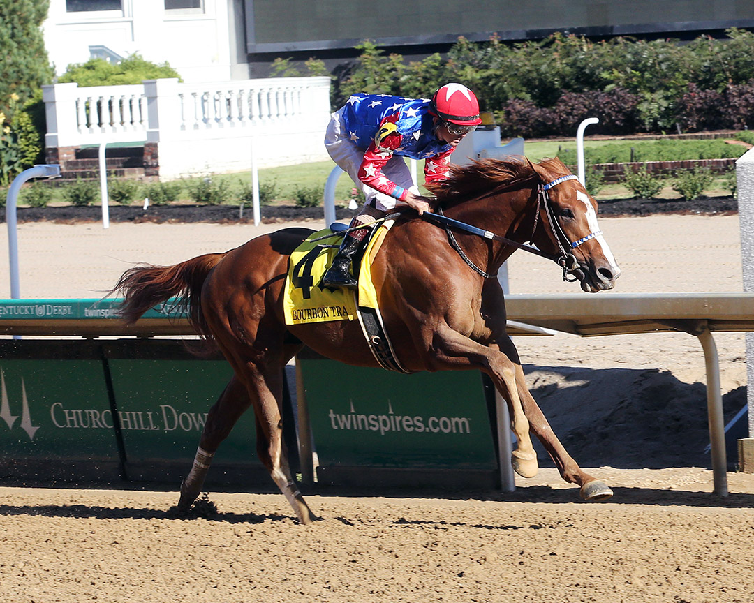 King Fury wins the 2021 Bourbon Trail Stakes at Churchill Downs