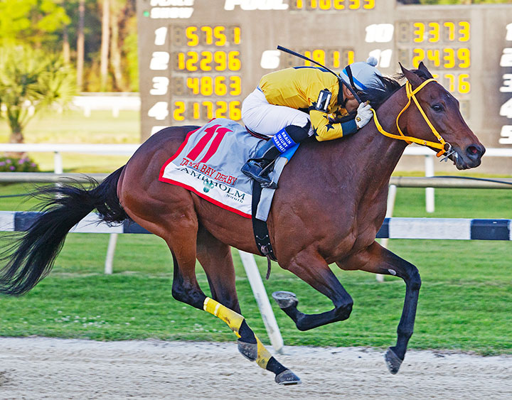 King Guillermo wins the 2020 Tampa Bay Derby at Tampa Bay Downs