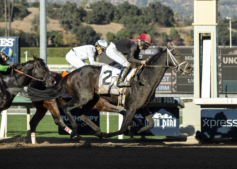 Kiss Today Goodbye wins San Antonio Stakes 12-26-2020