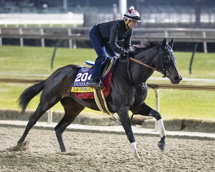 La Force trains at Churchill in October 2018