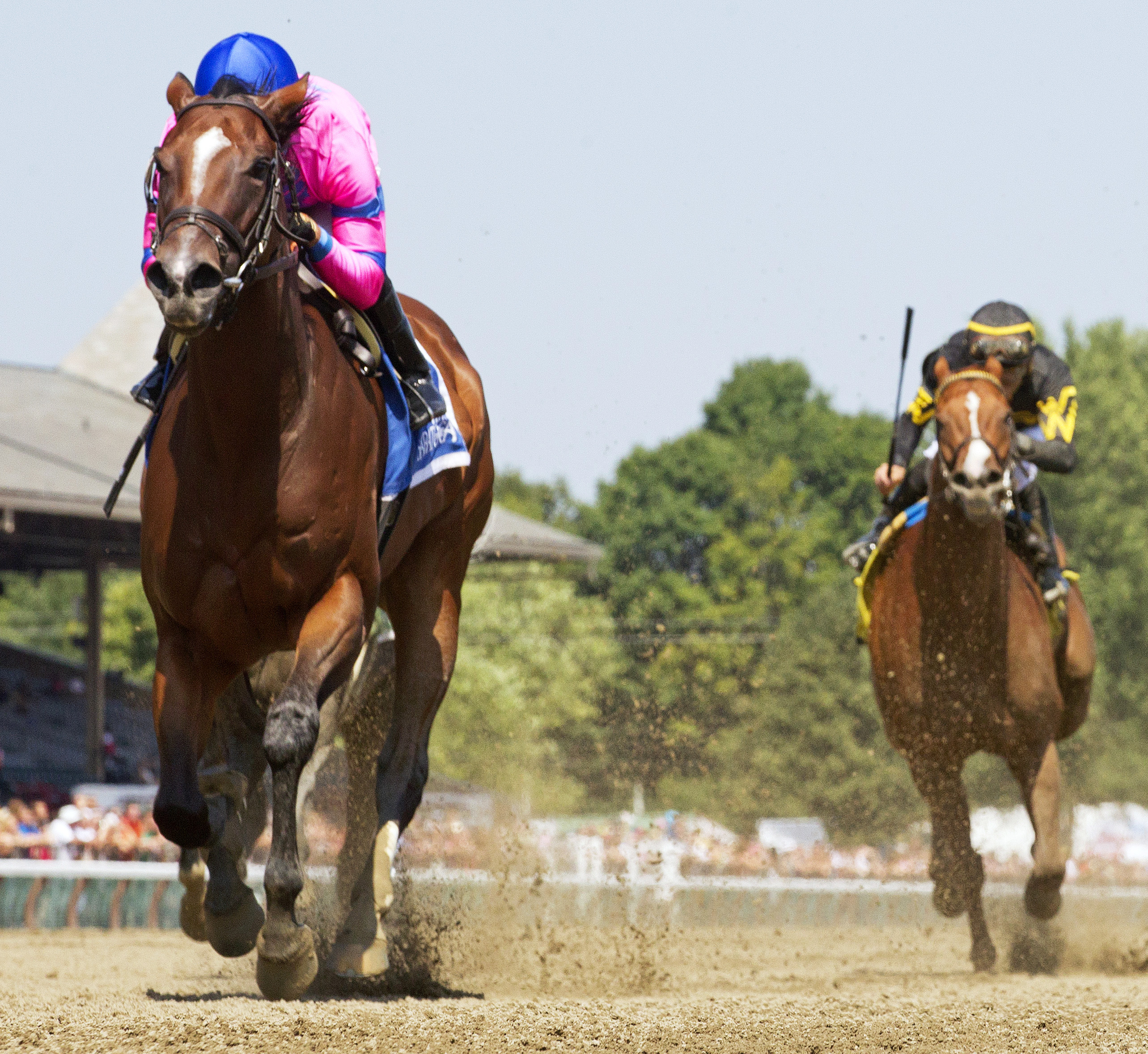 La Verdad wins the Honorable Miss Handicap