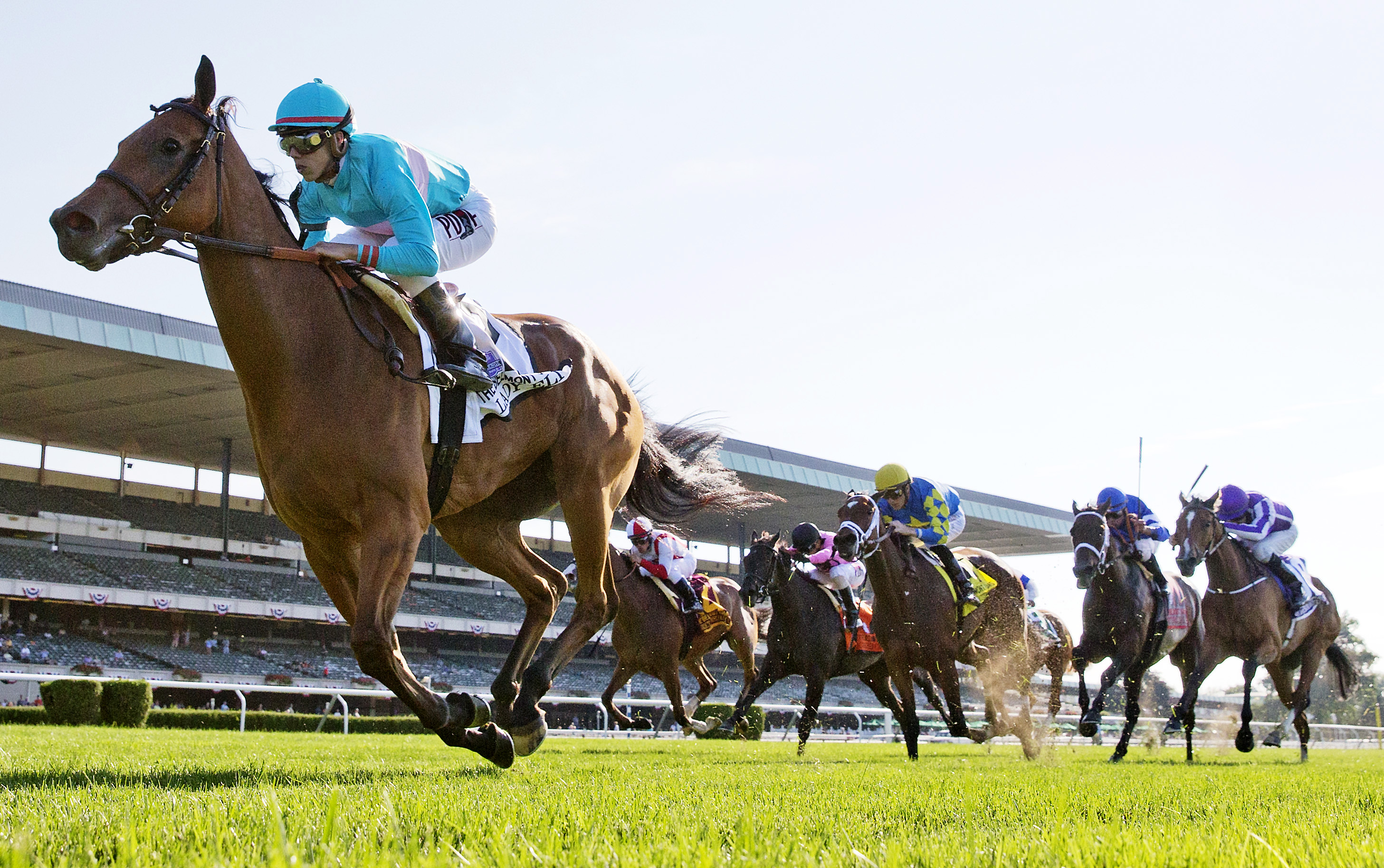 Lady Eli wins the Belmont Oaks