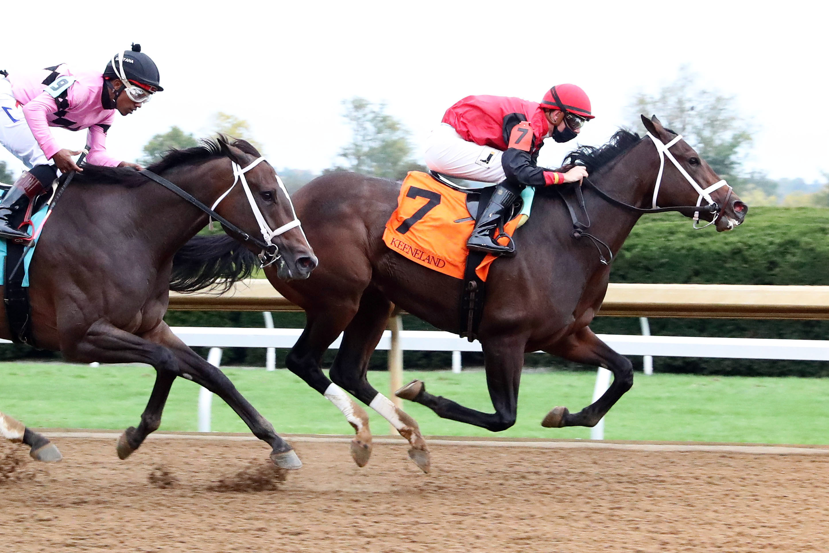 Lady Rocket wins an October 2020 allowance at Keeneland
