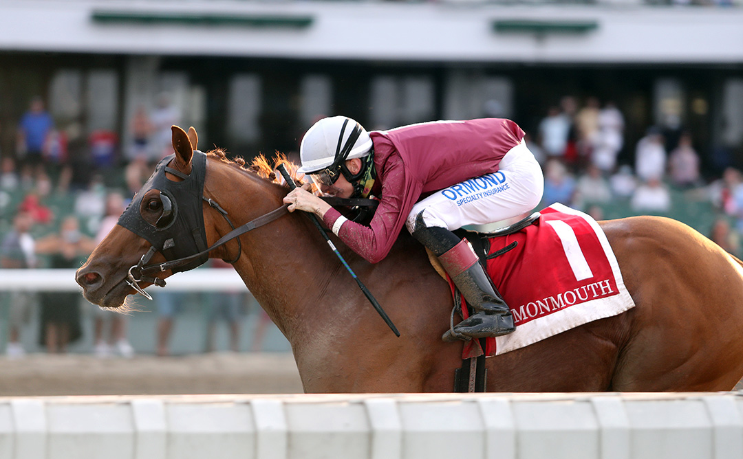 Laki wins the 2020 Oceanport Centennial Stakes at Monmouth Park