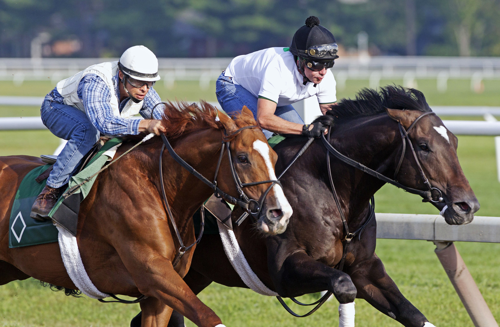 Lea trains with Mosler at Saratoga on July 26