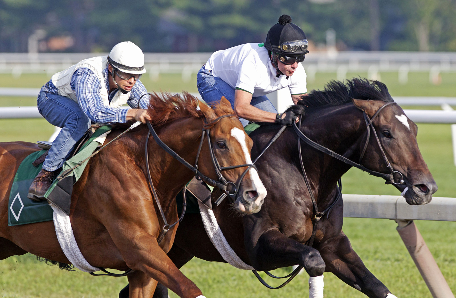 Lea trains with Mosler at Saratoga on July 26
