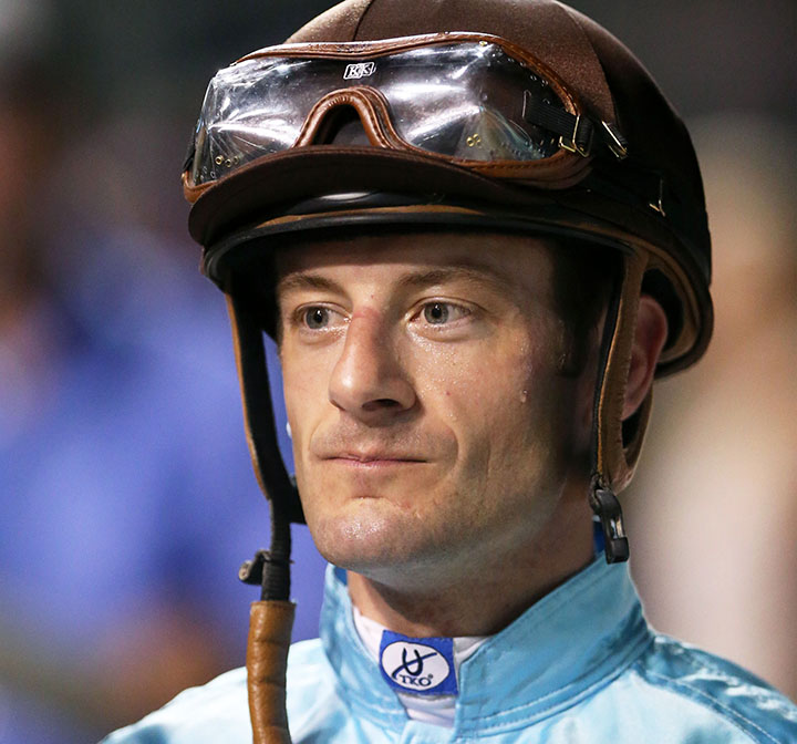 Julien Leparoux looking solemn