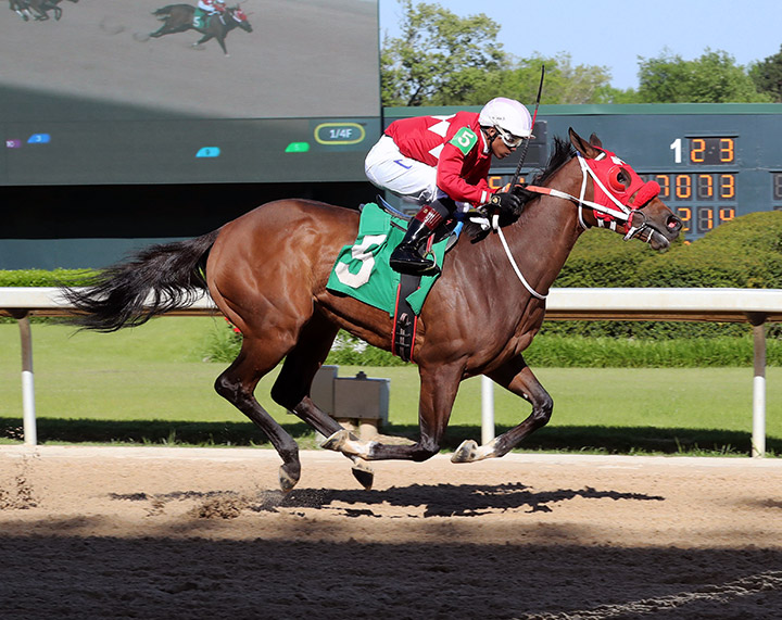 Letruska wins an April 16 allowance at Oaklawn Park