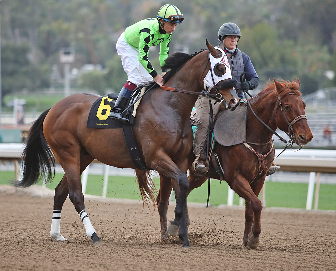 Letsgetlucky at Santa Anita Park on Jan. 15