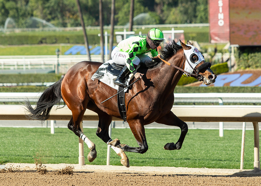 Letsgetlucky wins a Feb. 26 maiden race at Santa Anita