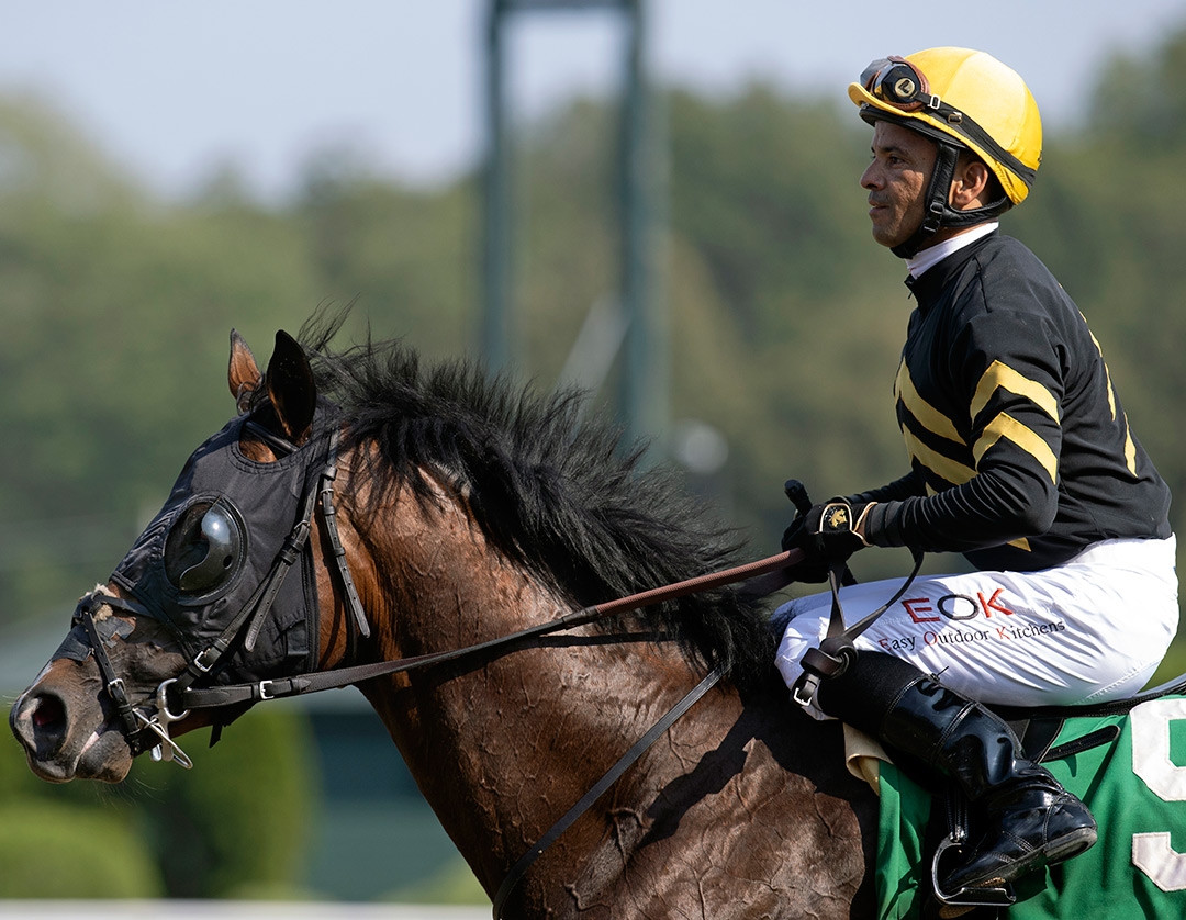 Jose Lezcano aboard In Effect at Saratoga Race Course on Aug. 6