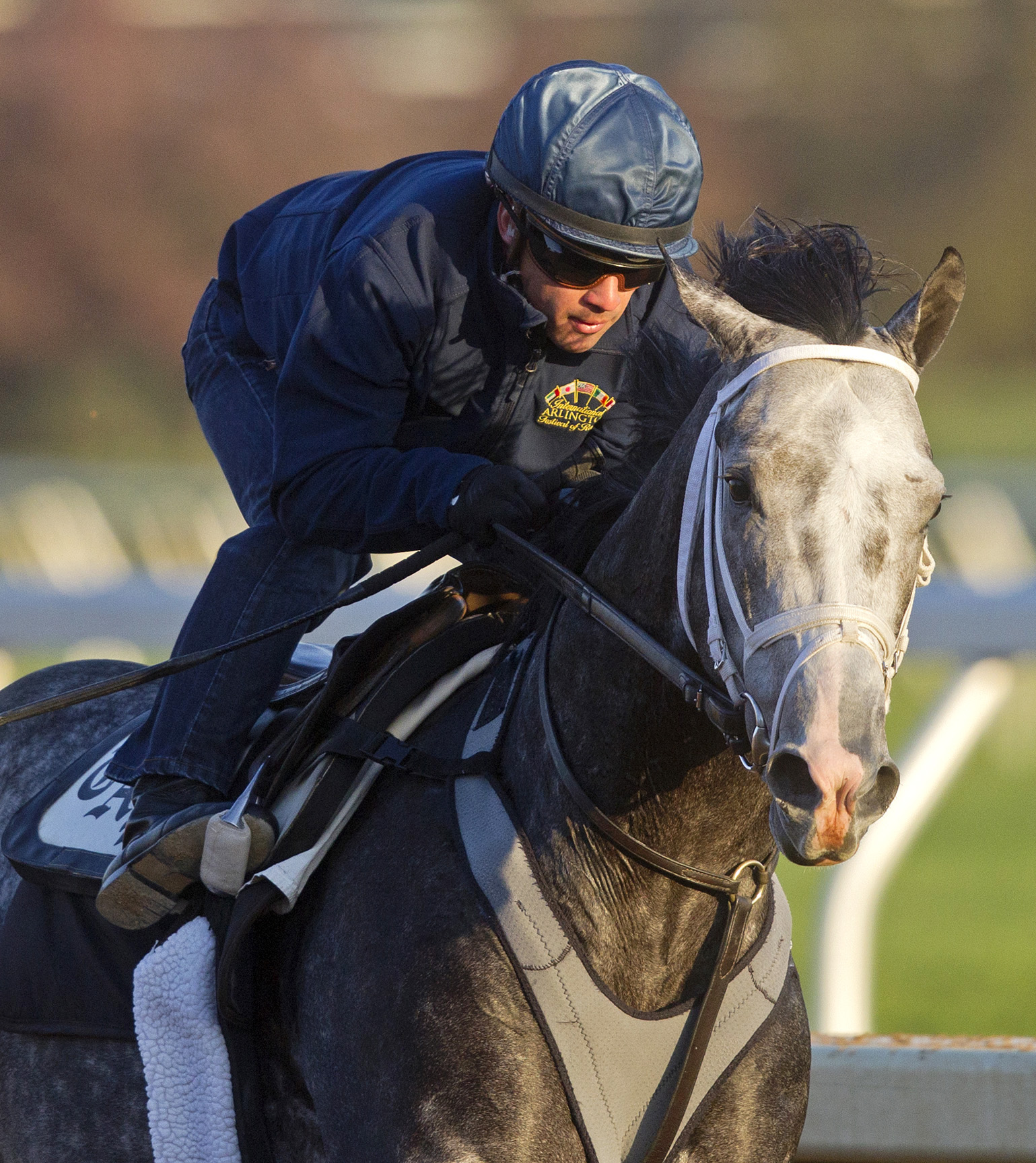 Liam's Map trains at Saratoga on Oct. 22