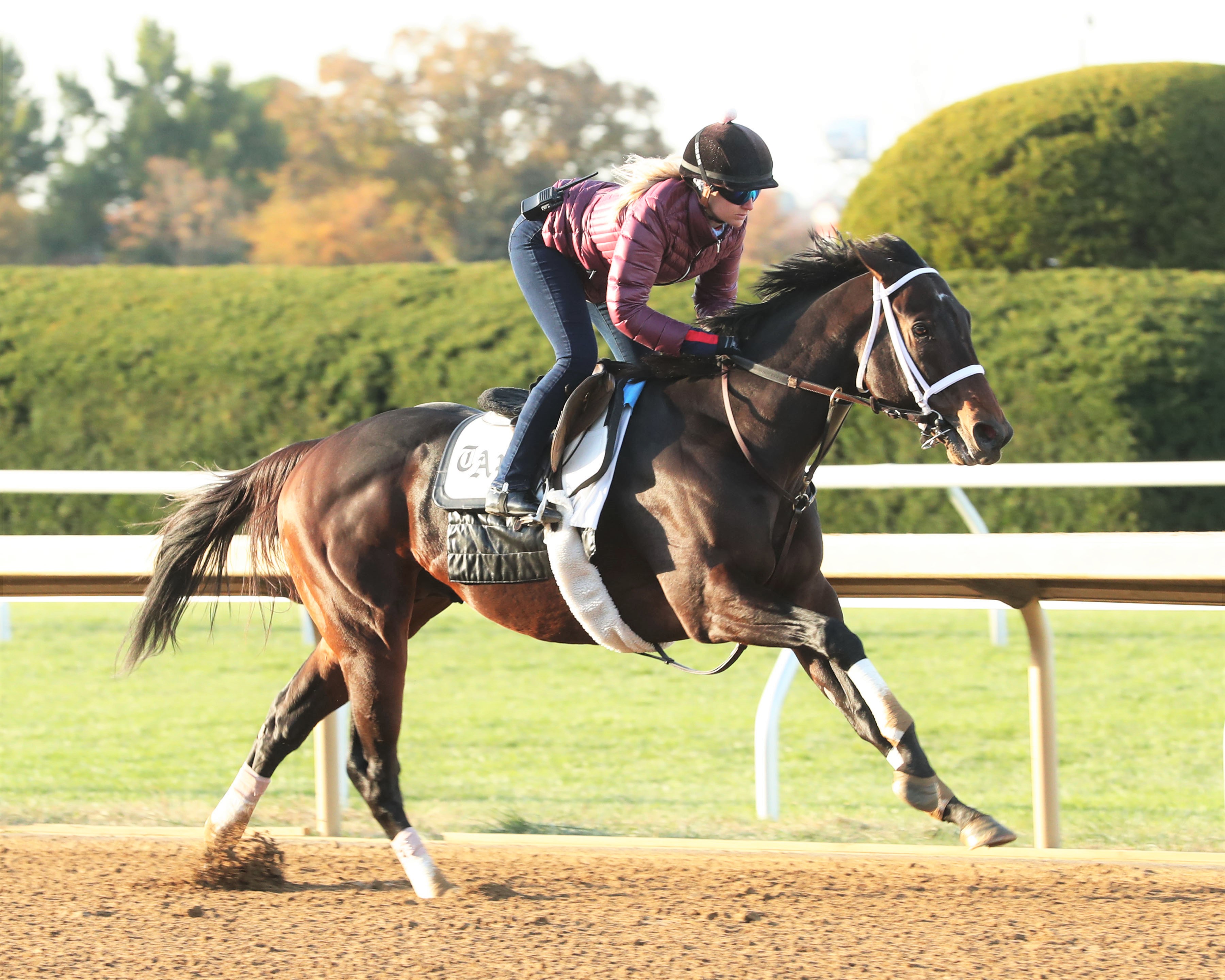 Life Is Good works at Keeneland Oct 21 2022