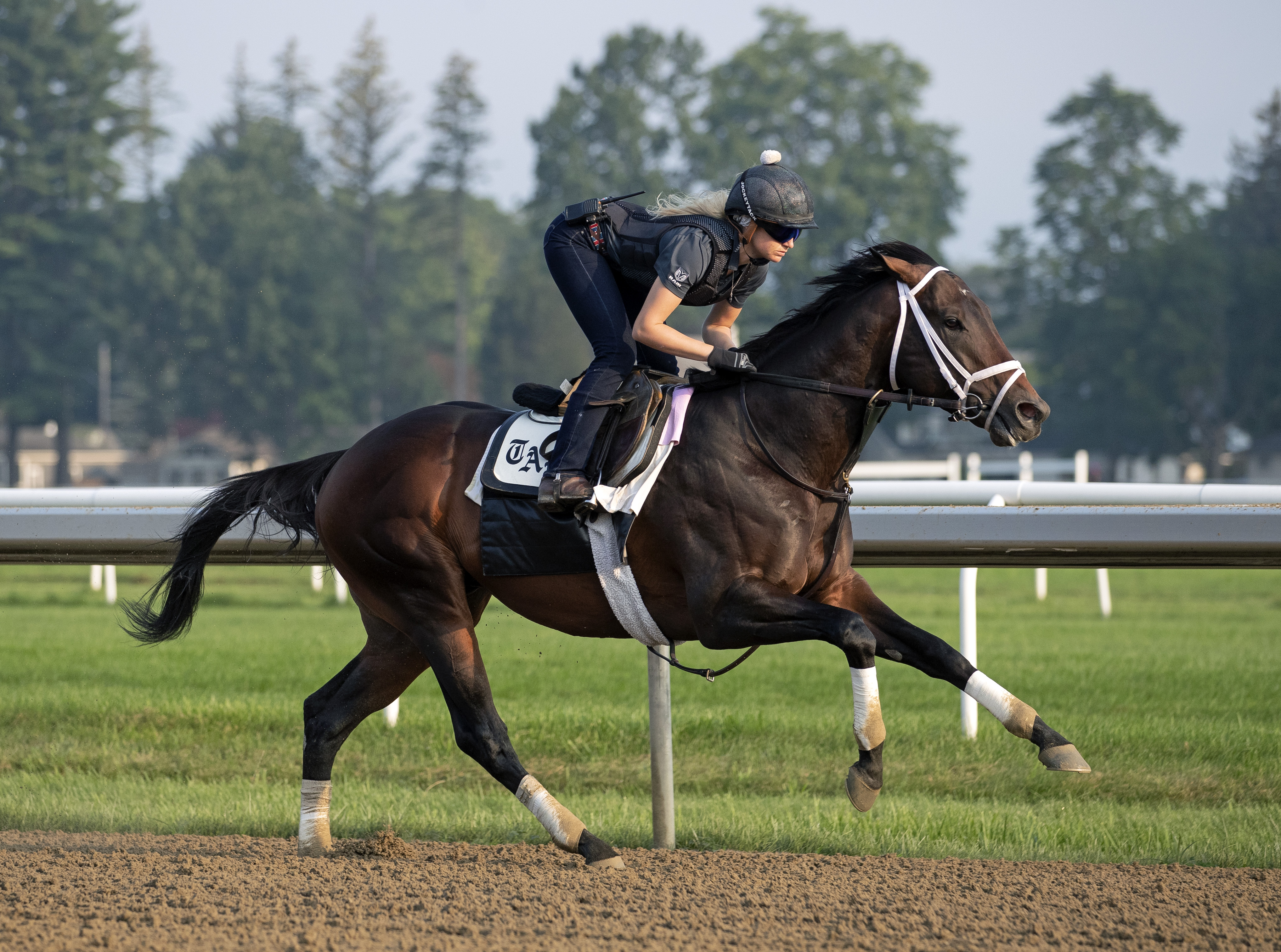 Life Is Good trains at Saratoga 8-8-2021