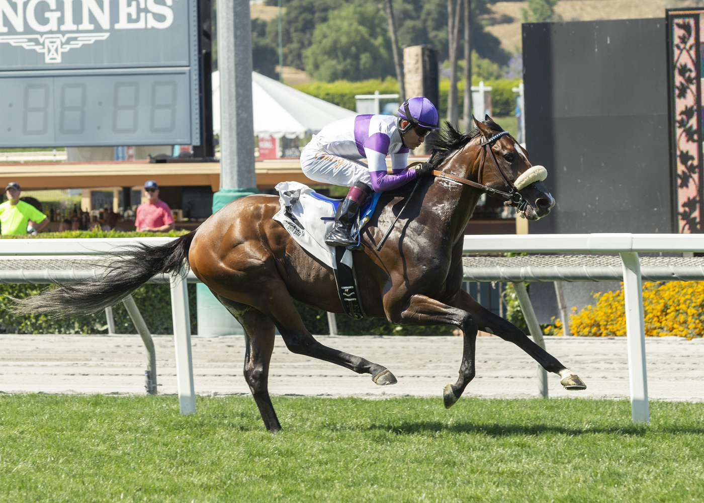 Listing wins the Desert Code at Santa Anita on June 9, 2019