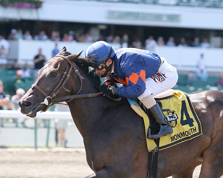 Liz's Cable Girl wins the 2019 Spruce Fir Handicap at Monmouth Park