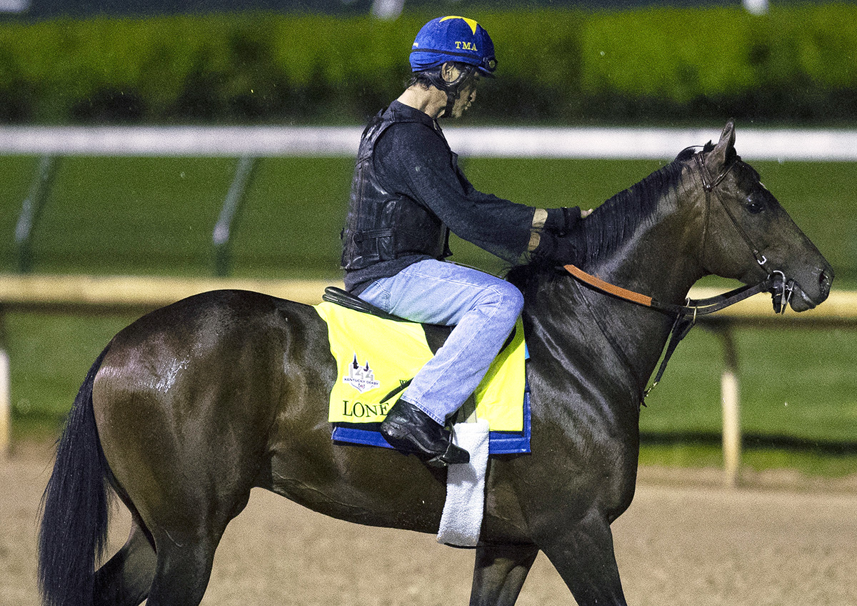 Lone Sailor at Churchill Downs in April