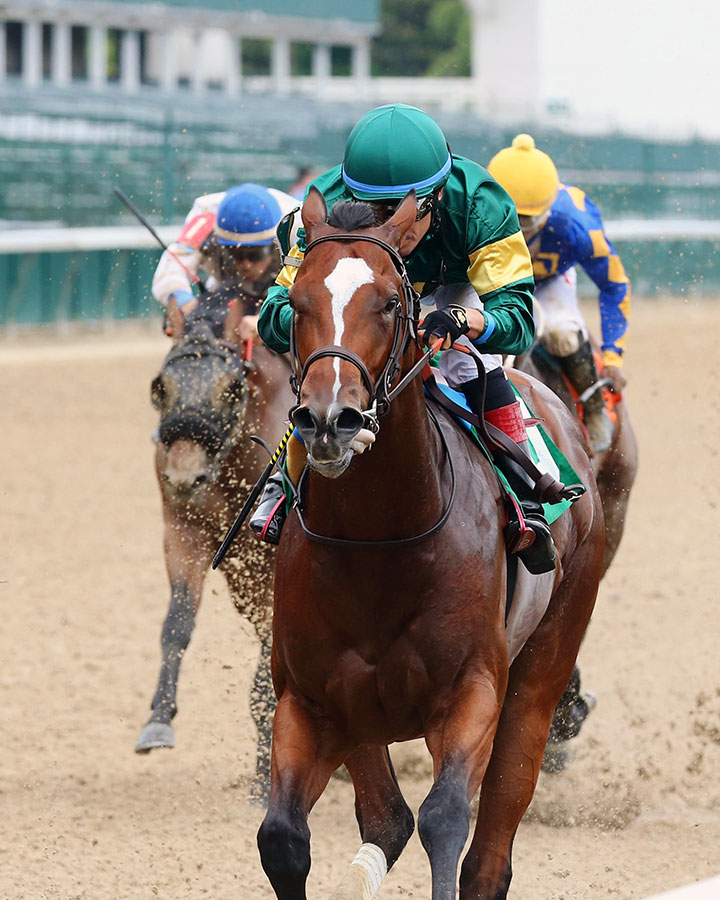 Long Weekend wins a June 23 maiden race at Churchill Downs