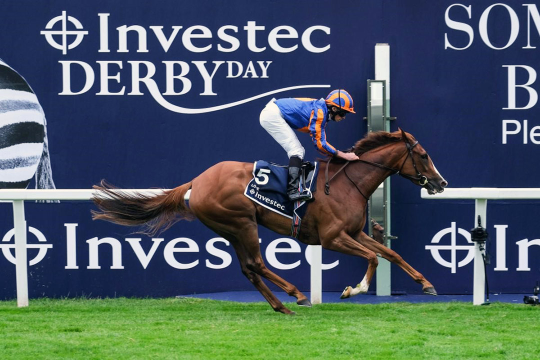 Love wins the 2020 Oaks at Epsom Downs