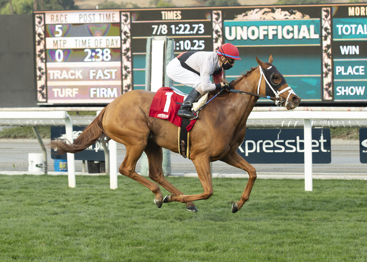 Lucky Peridot wins a Jan. 3 claiming race at Santa Anita Park
