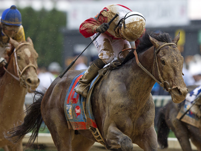 Orb winning the 2013 Kentucky Derby