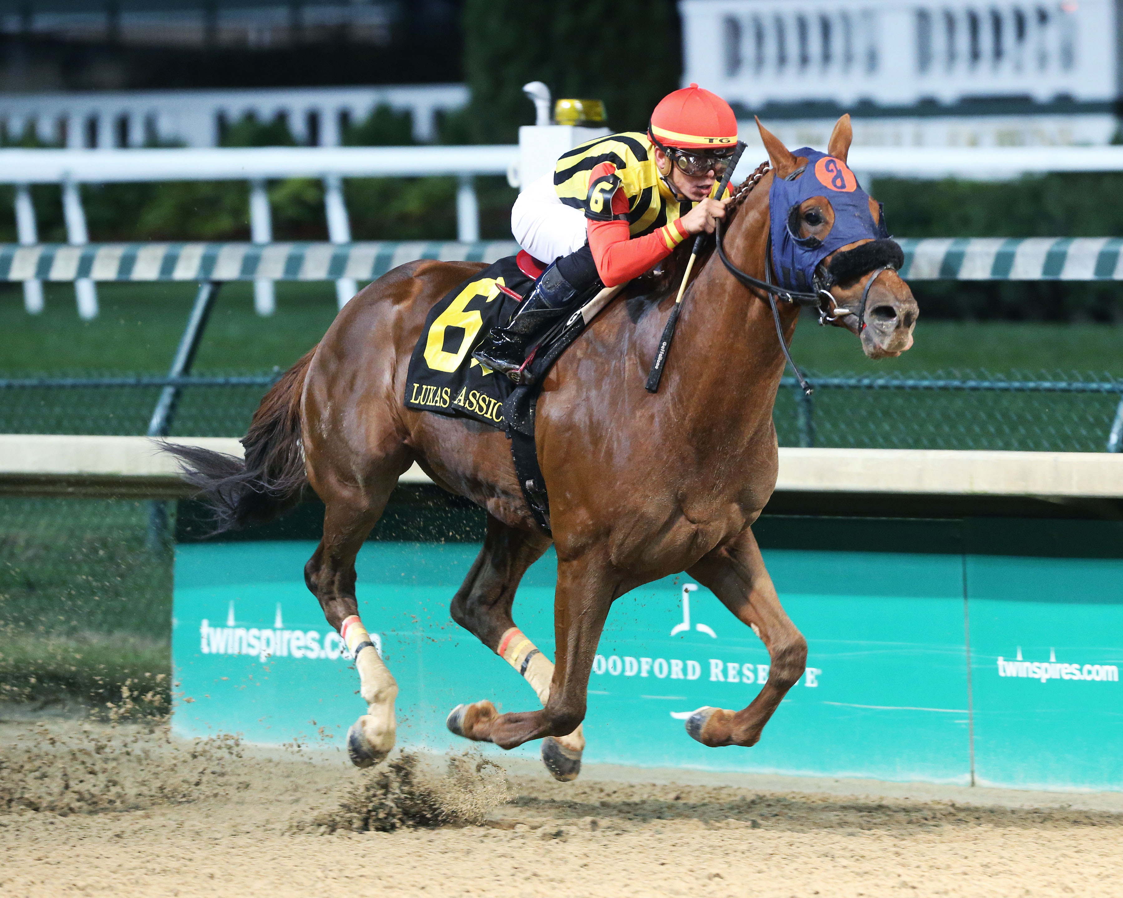 Mind Your Biscuits wins the 2018 Lukas Classic Stakes