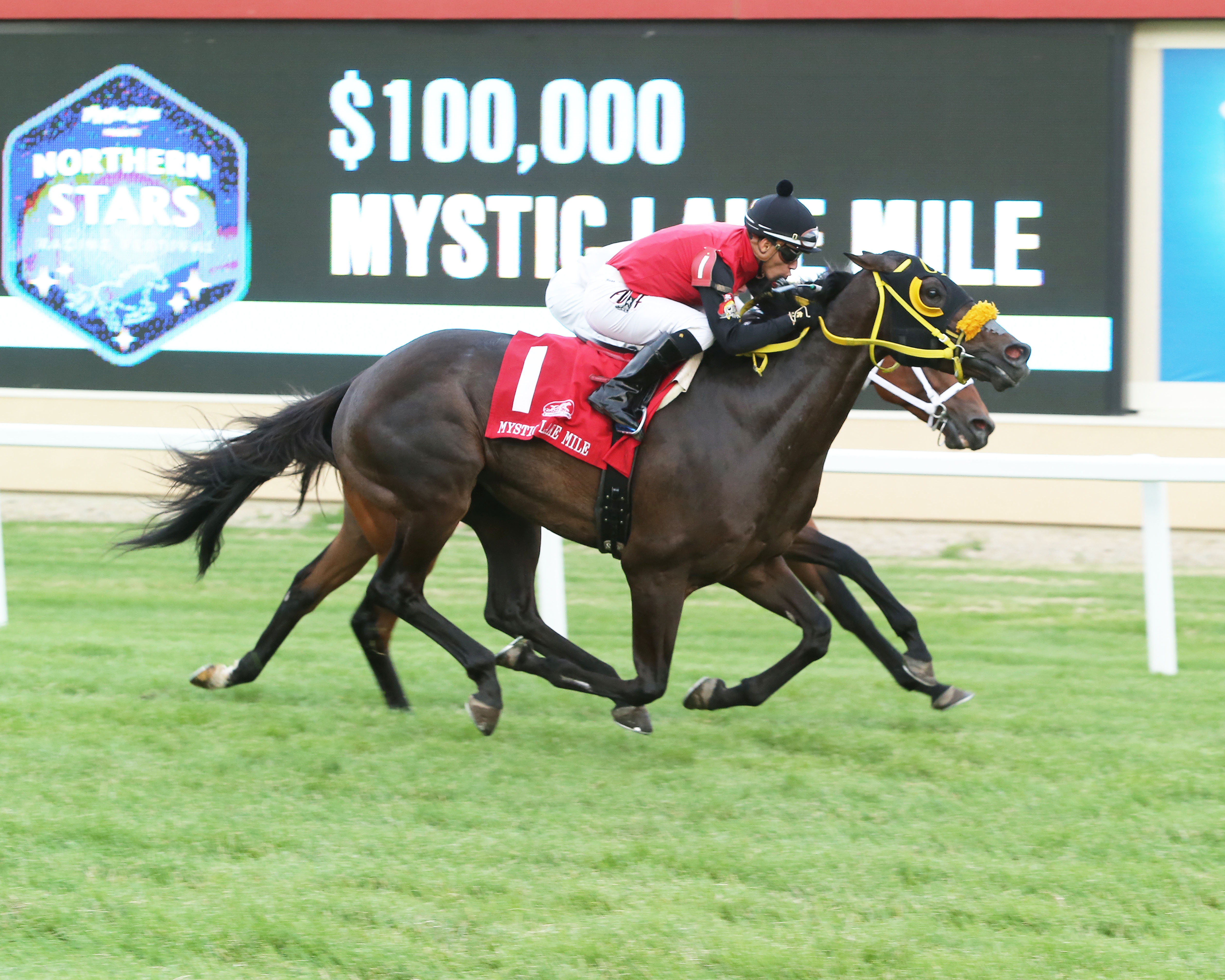 My Bariley wins the 2018 Mystic Lake Derby