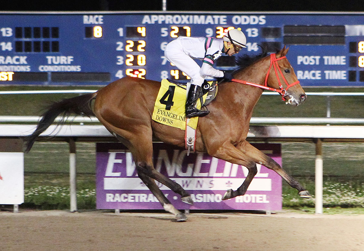 Magic Vow wins the 2017 Equine Sales Derby