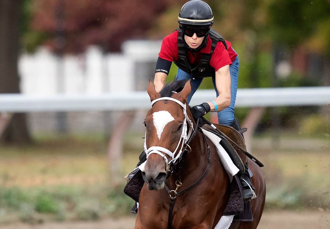 Malathaat trains at Saratoga on Sept. 27