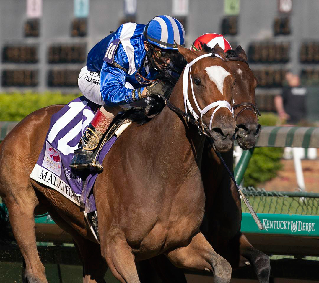 Malathaat wins the 2021 Kentucky Oaks at Churchill Downs