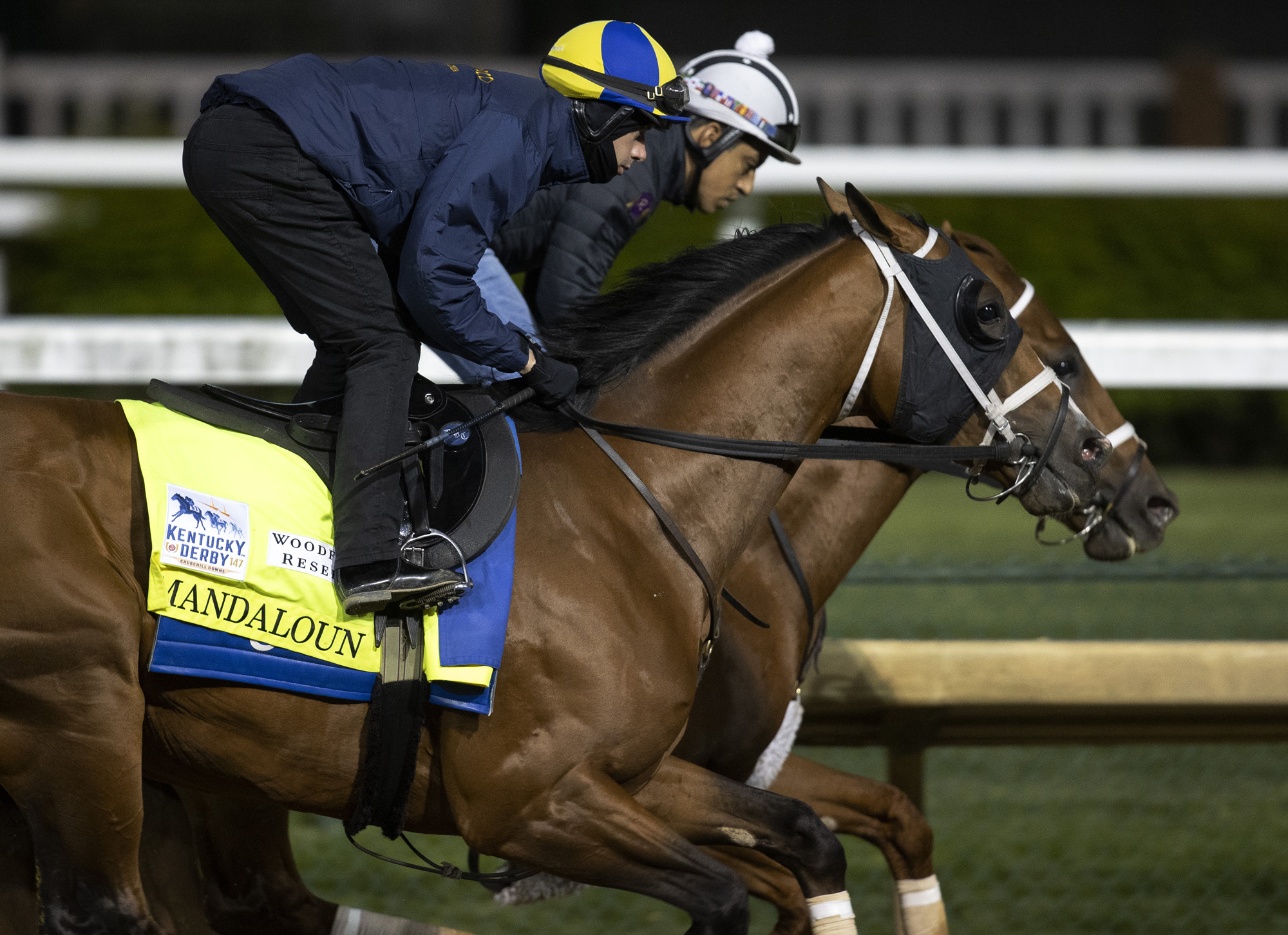 Mandaloun works at Churchill Downs 4-24-2021