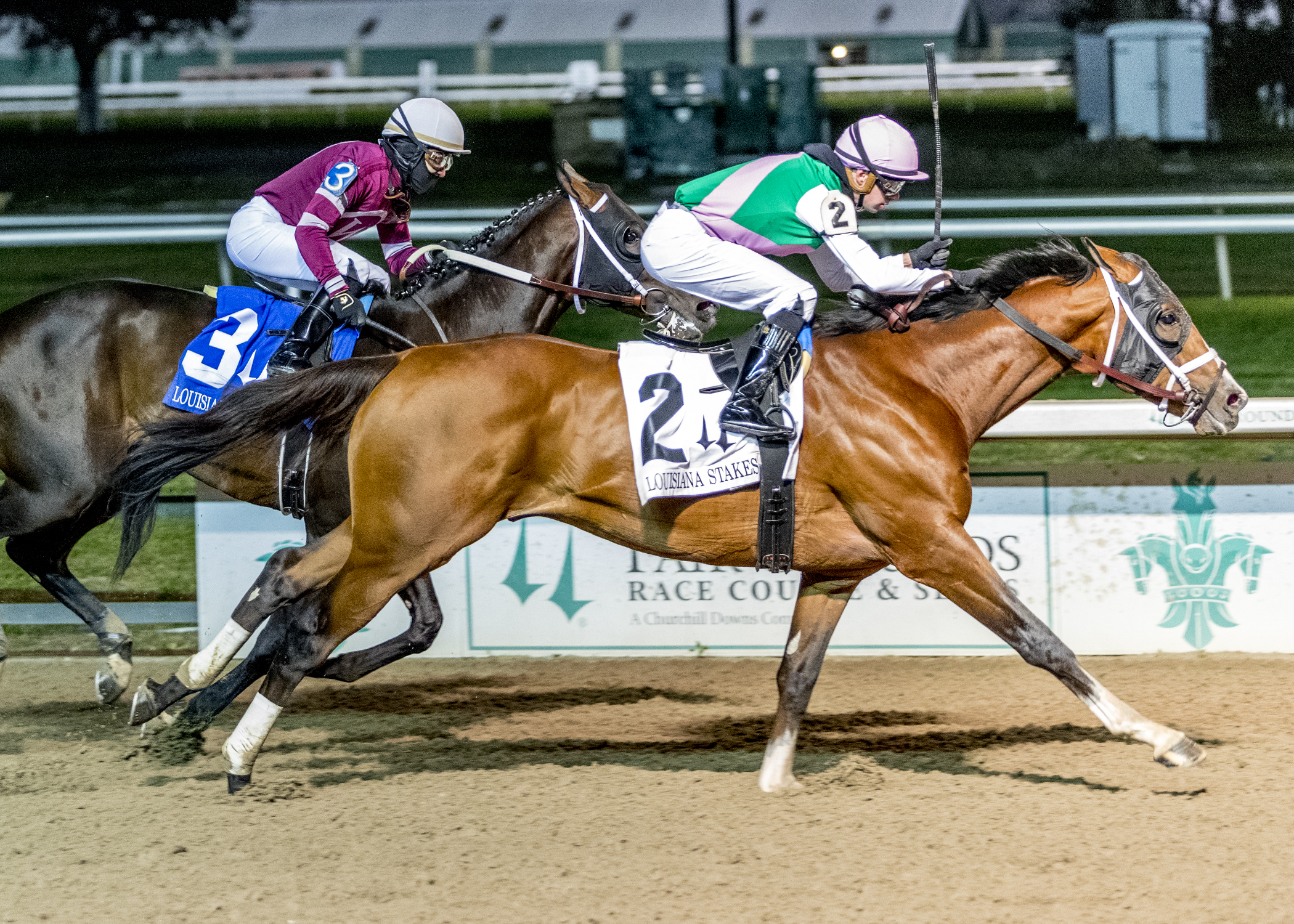 Mandaloun wins Louisiana Stakes 1-22-2022