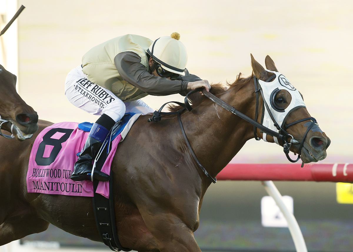Mantoulin wins the 2017 Hollywood Turf Cup