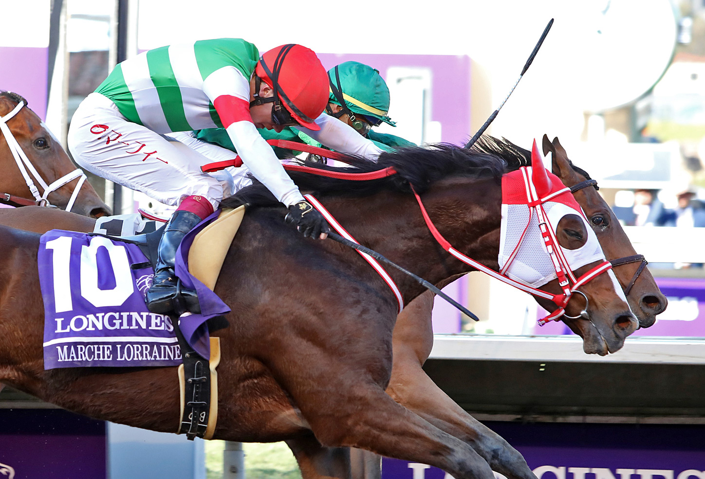 Marche Lorraine wins the 2021 Breeders' Cup Distaff at Del Mar