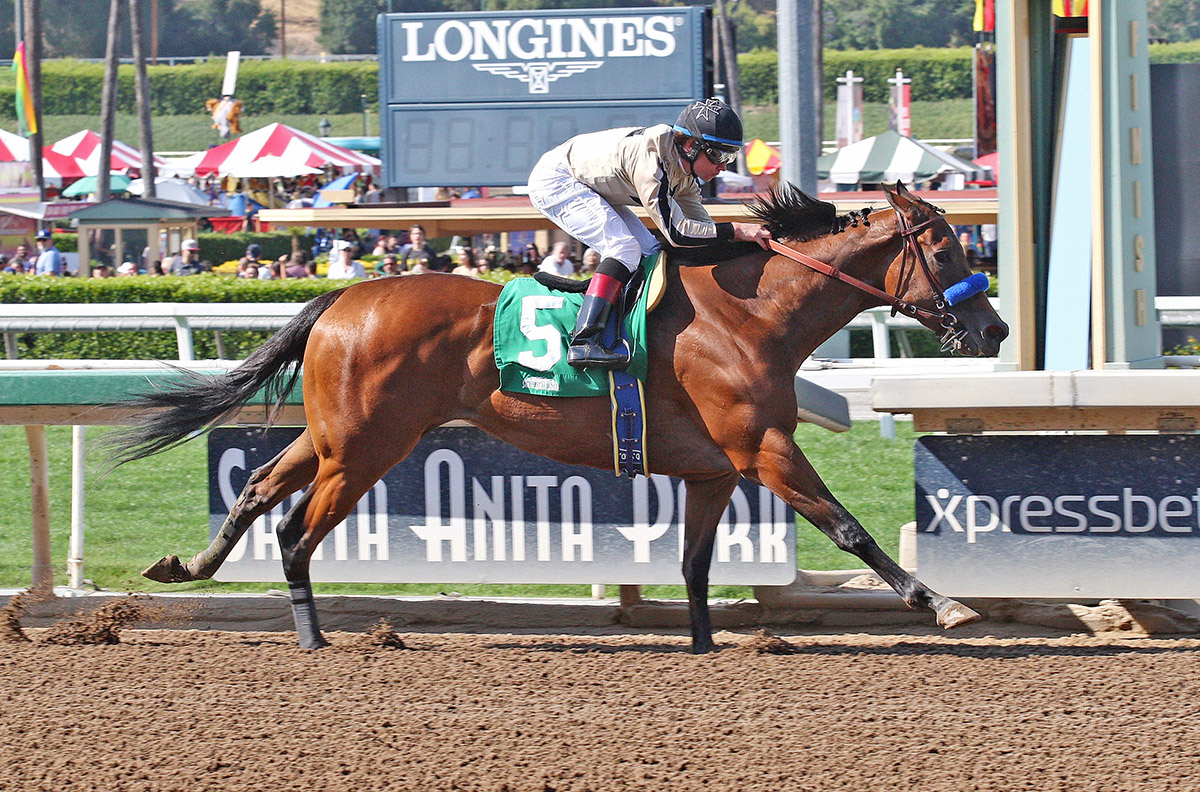 Marley-s Freedom wins the 2018 Desert Stormer Stakes