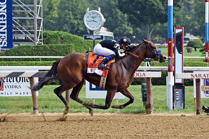 Marley-s Freedom wins the 2018 Ballerina Stakes