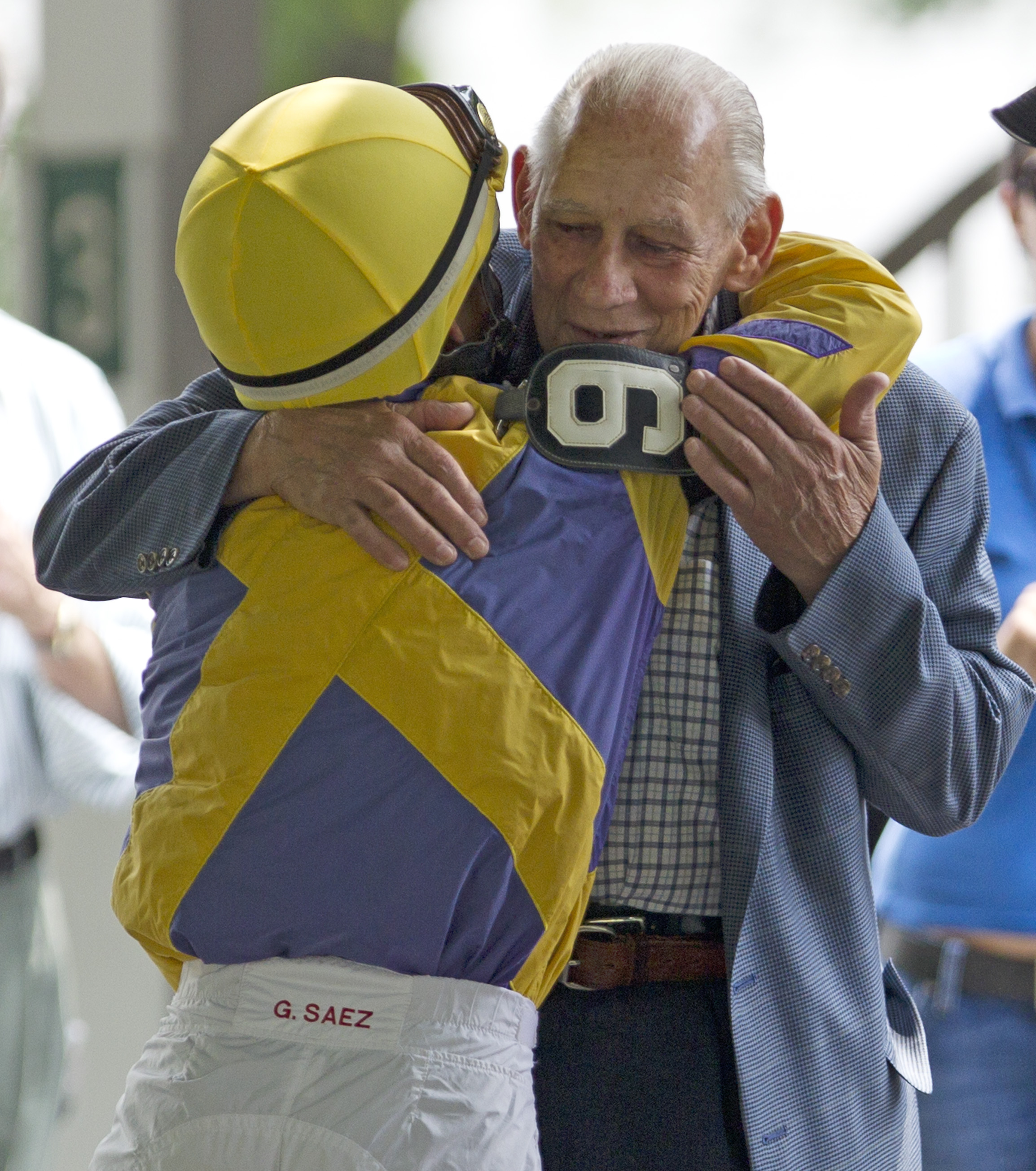 Frank Martin and jockey Gabe Saez
