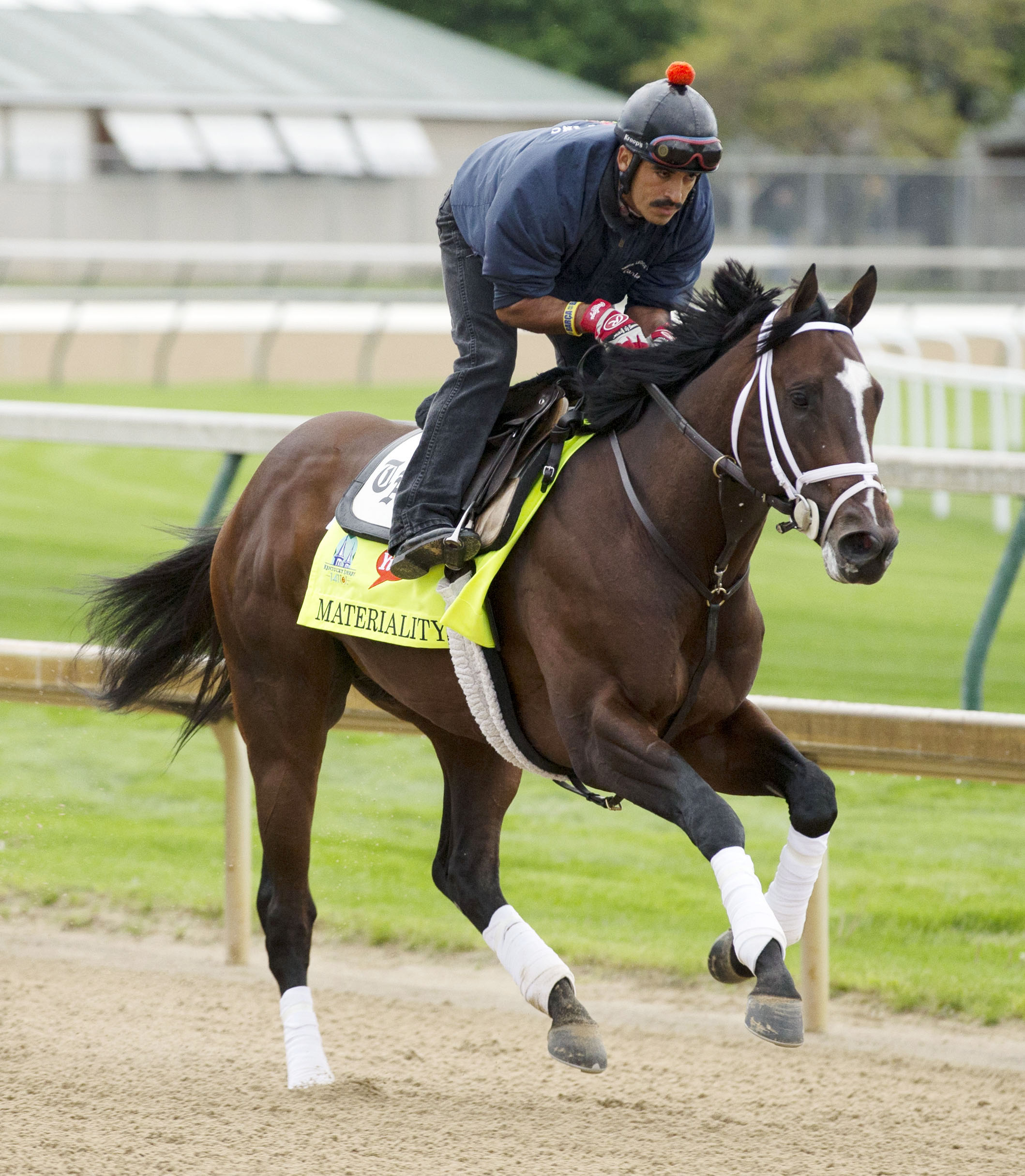 Materiality trains at Churchill Downs on April 22