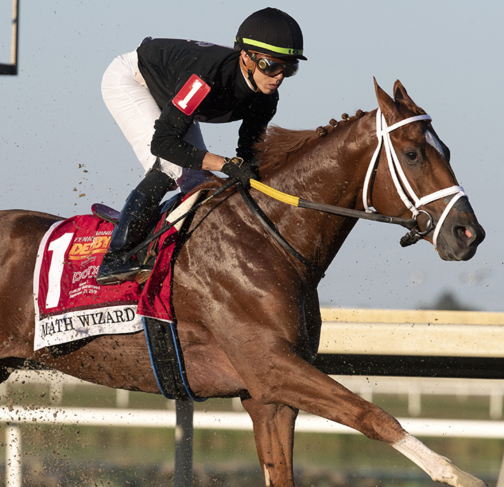 Math Wizard wins the Pennsylvania Derby at Parx Racing
