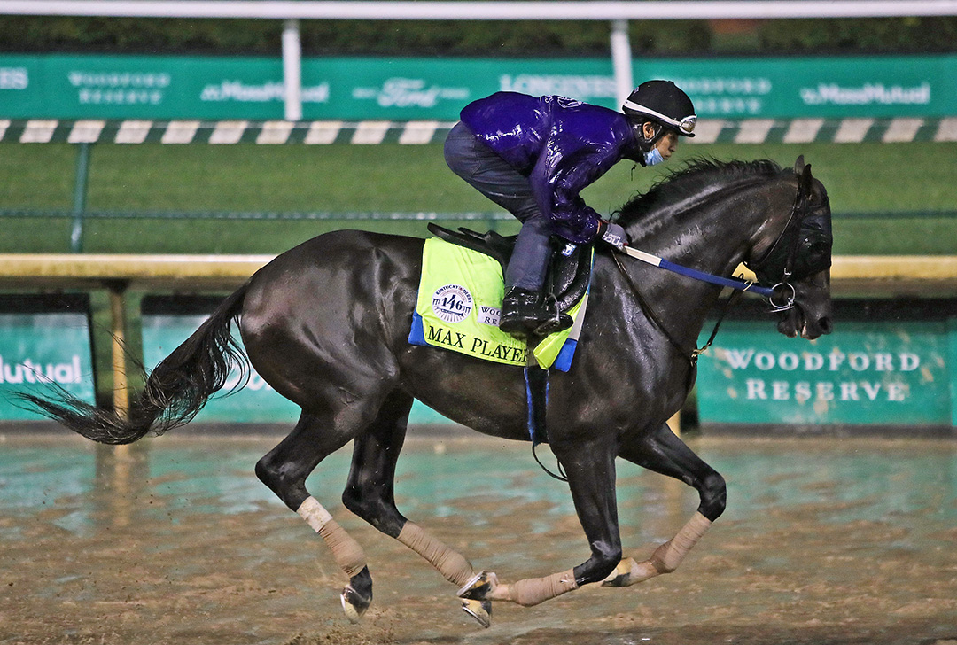 Max Player trains at Churchill on Sept. 3