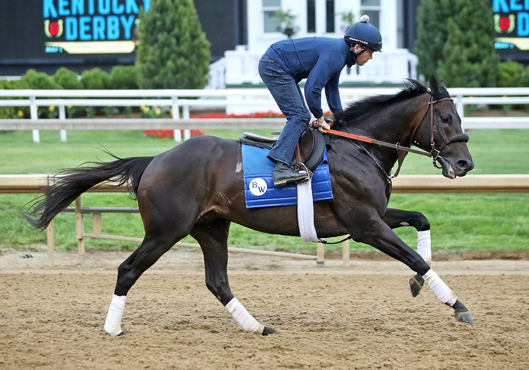 Maxfield trains at Churchill Downs on April 28