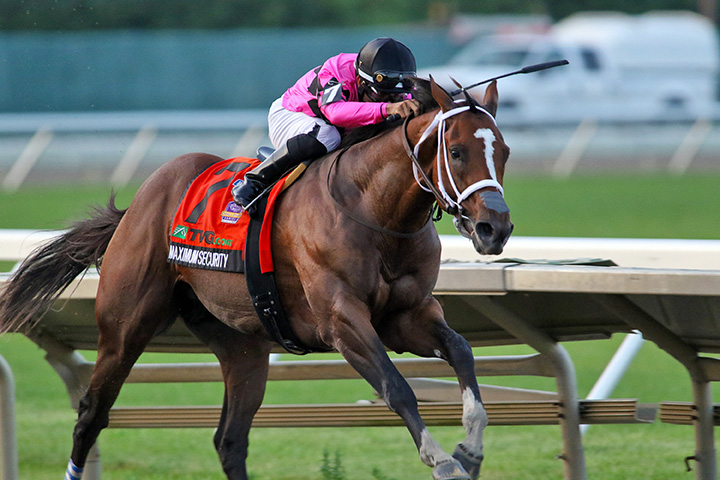 Maximum Security wins the 2019 Haskell Invitational at Monmouth Park