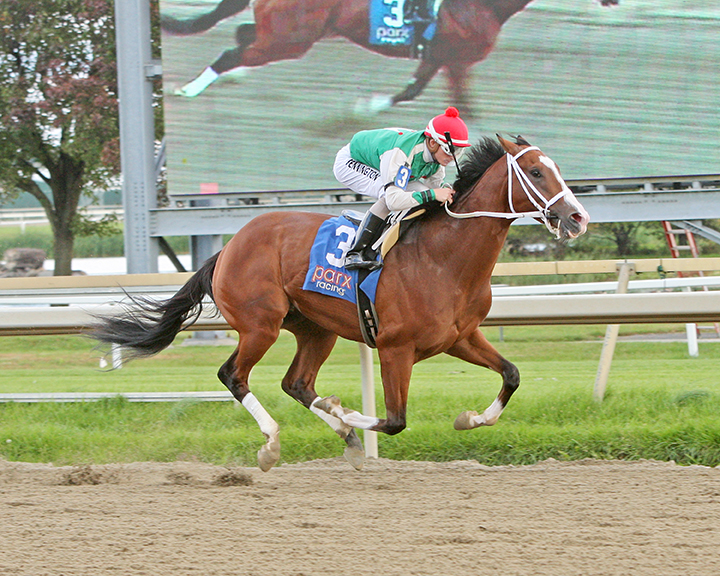 Maximus Mischief wins an Oct. 20 allowance at Parx