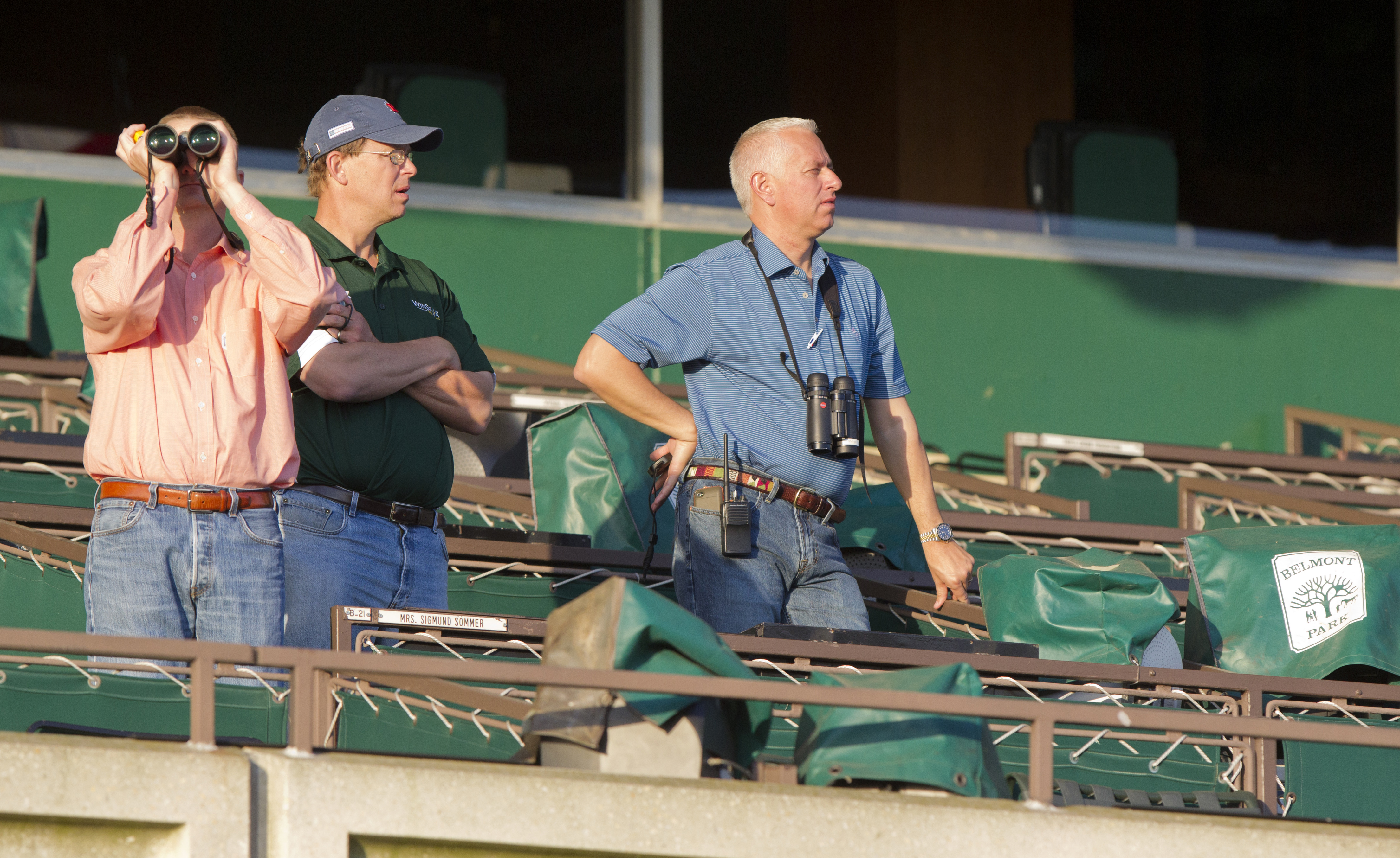Todd Pletcher with Michael McCarthy and Elliott Walden
