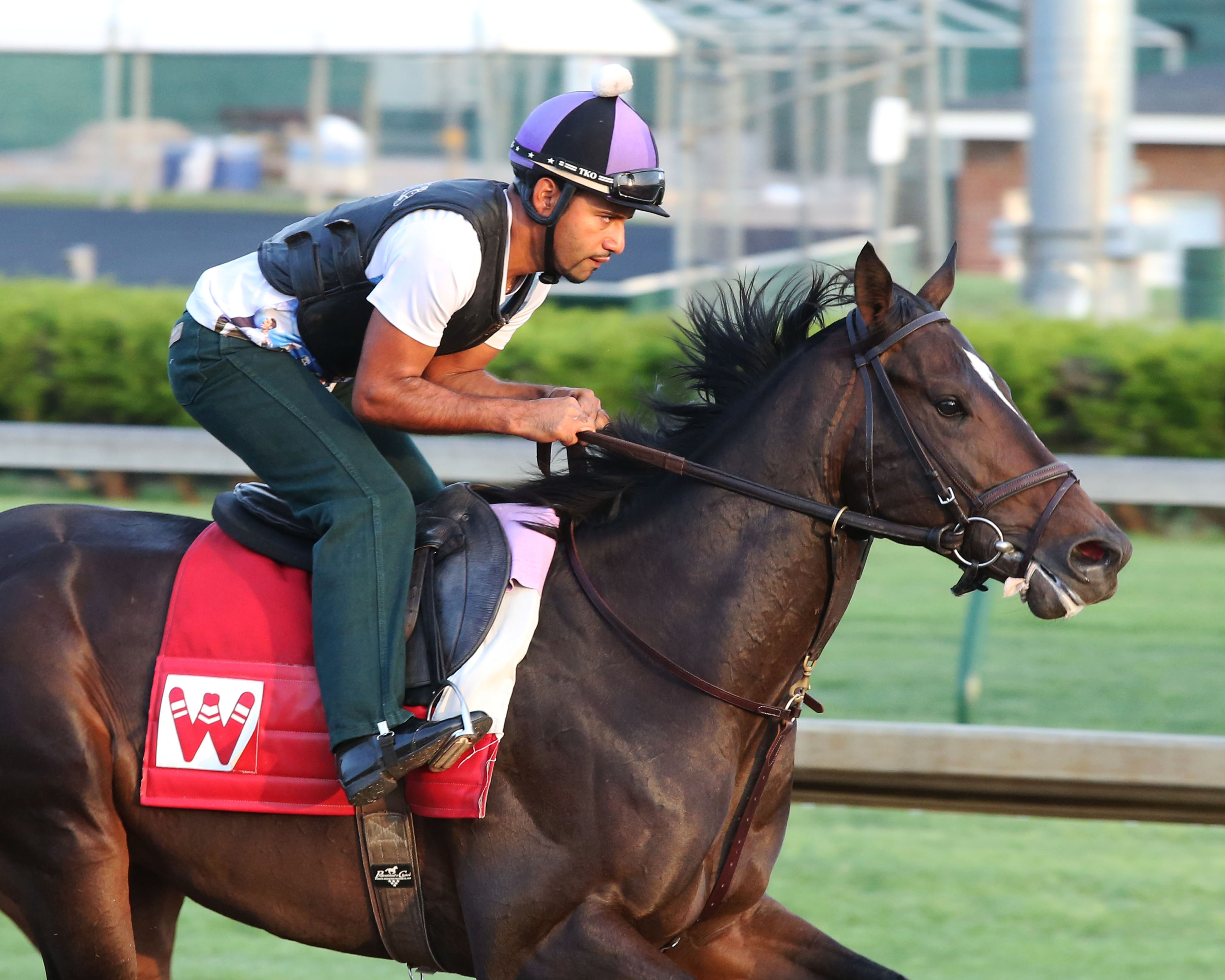 McCraken trains at Churchill on April 13