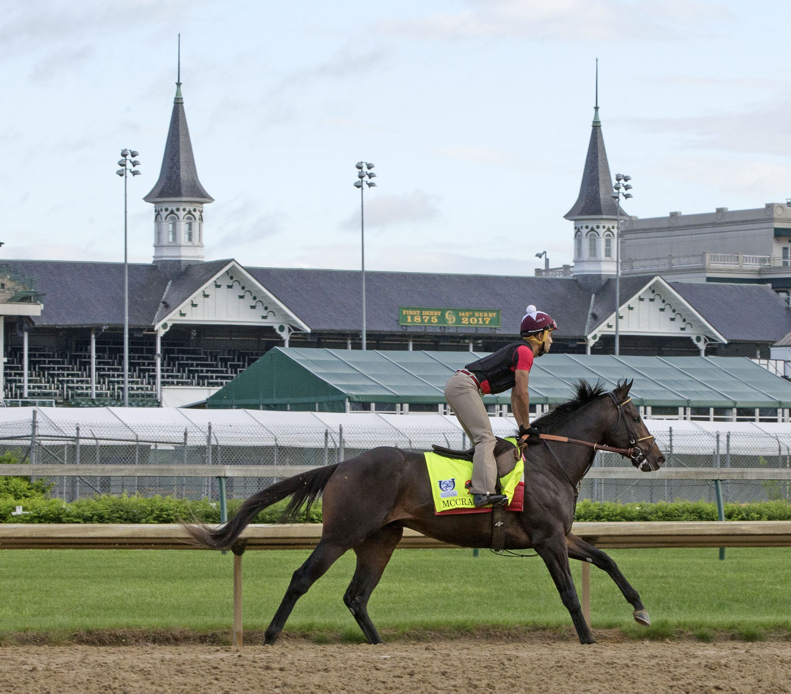 McCraken trains at Churchill on April 27