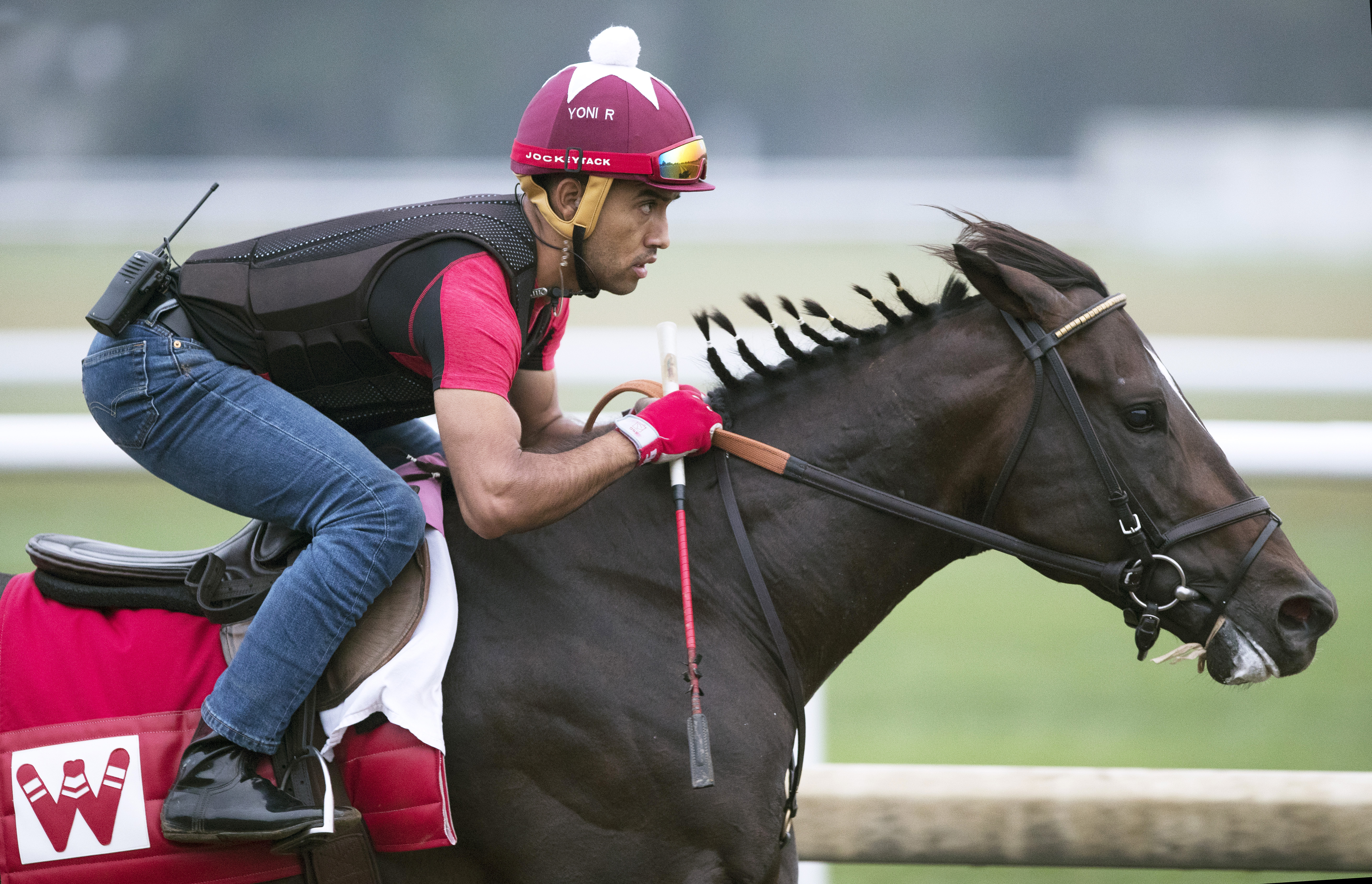 McCraken trains at Saratoga on Aug. 22